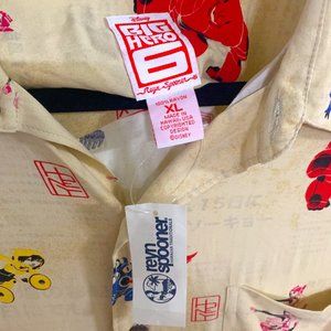 Big Hero 6 Hawaiian Shirt XL John Lasseter spooner